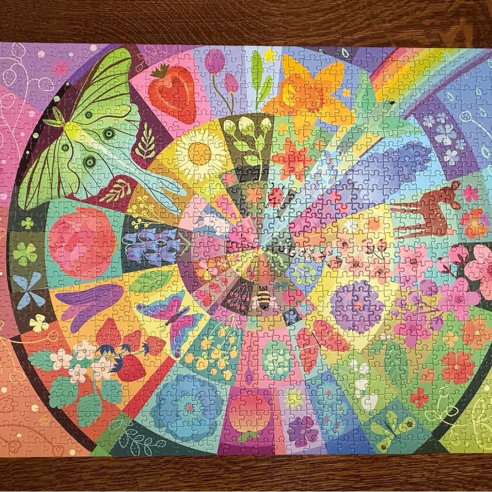 Elena Essex Spring Wheel 1000 Piece Puzzle Complete - Picture 3 of 7